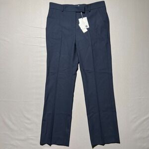 NWT Agnona Women's Blue‎ Straight Leg High Rise Ankle Preppy Pant Size 42R